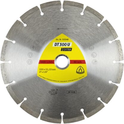 Diamantový řezný kotouč KLINGSPOR 325348 DT300U 230x22 mm